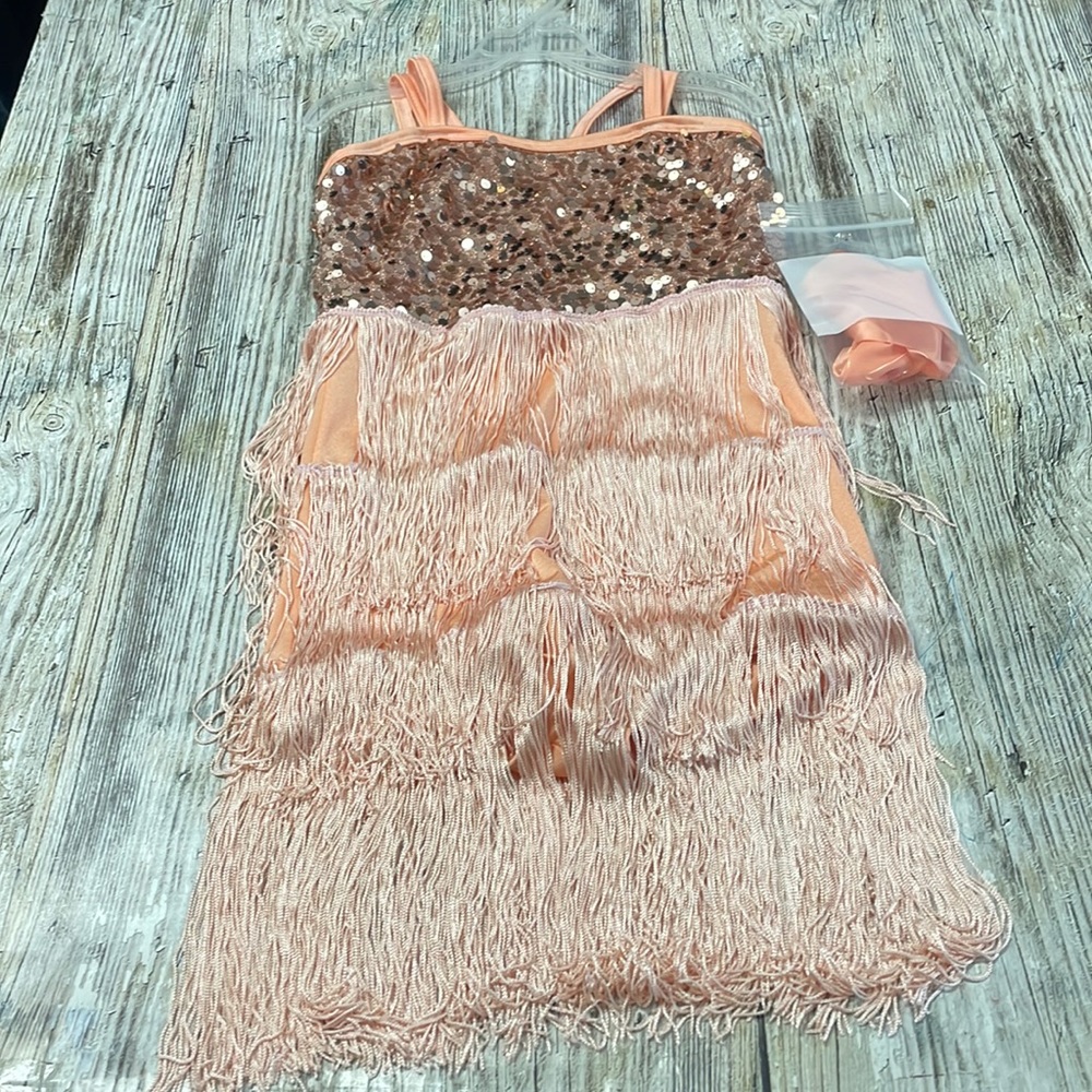 Dansco peach dance suit